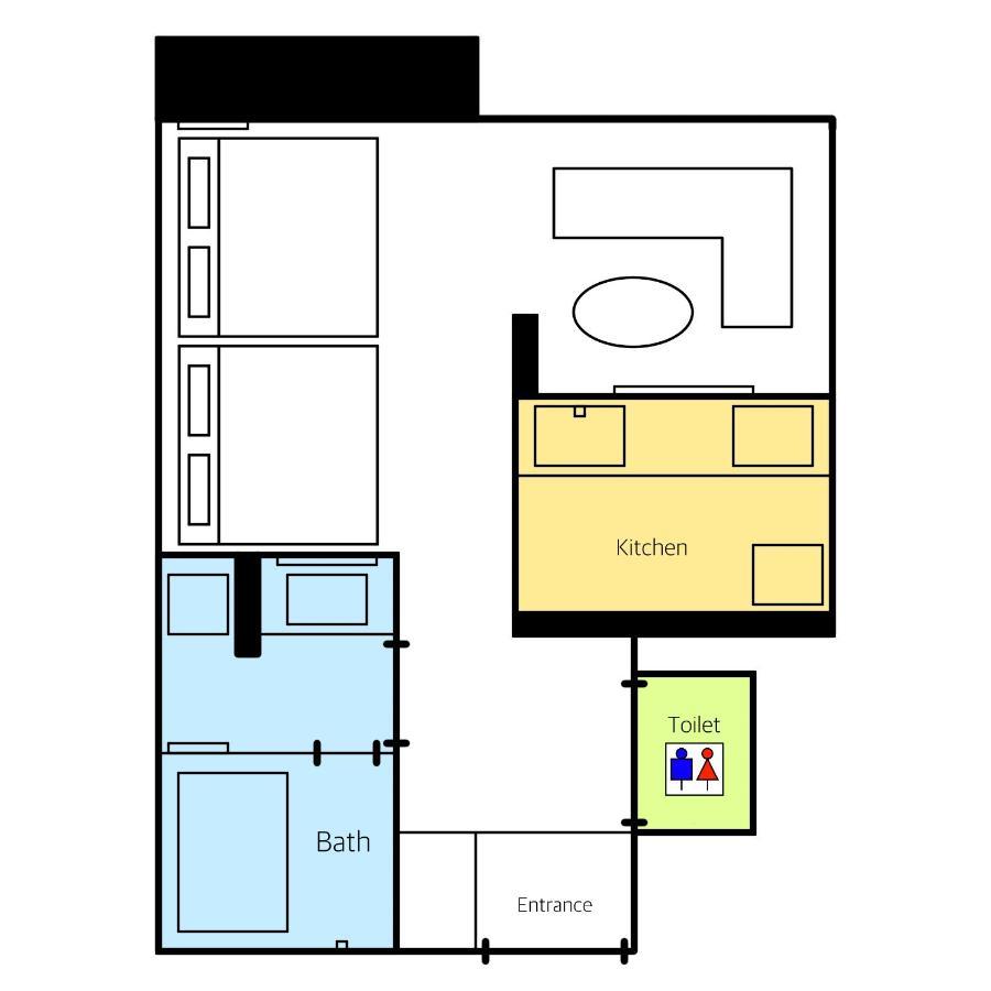 Grand Base Fukuoka Tenjin Aparthotel Luaran gambar